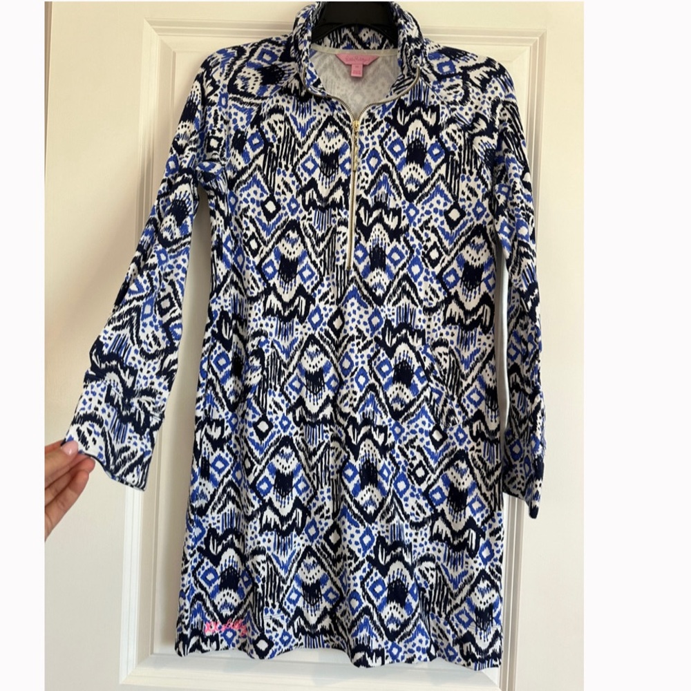 Lilly Pulitzer UPF 50+ Skipper Popover Dress Oh My Cod